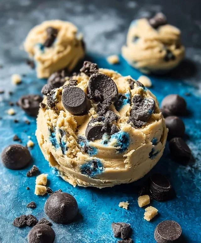 Cookie Monster Edible Cookie Dough