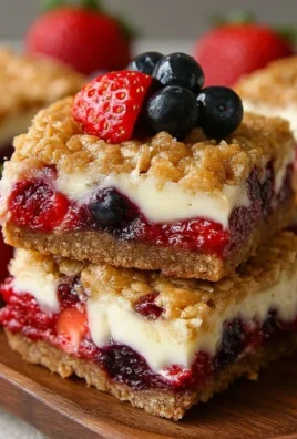 Berry Oatmeal Cheesecake Bars