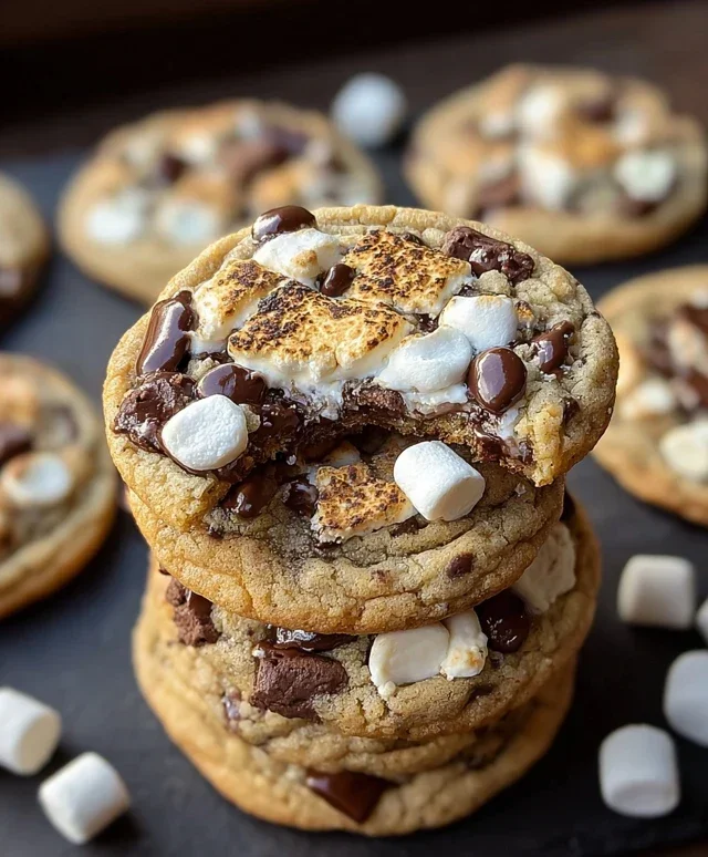 S'mores Cookies and Cream Cookies