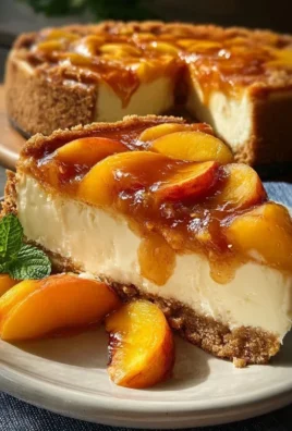 Peach Cobbler Cheesecake
