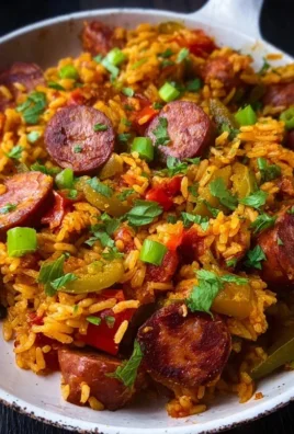 Cajun Sausage and Rice Skillet