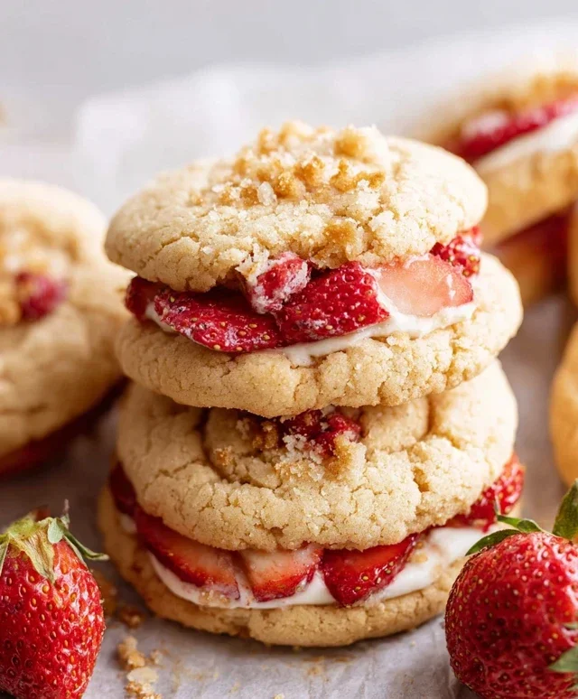 Strawberry Shortcake Cookies