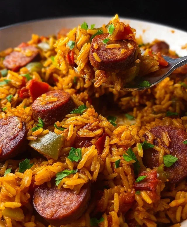 Cajun Sausage and Rice Skillet