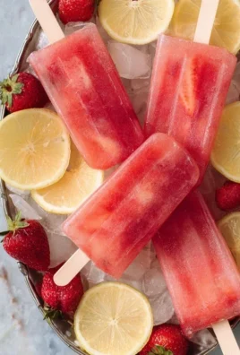 Strawberry Lemonade Popsicles