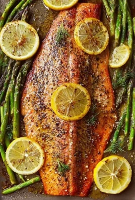Baked Rainbow Trout with Lemon, Pepper, and Garlic