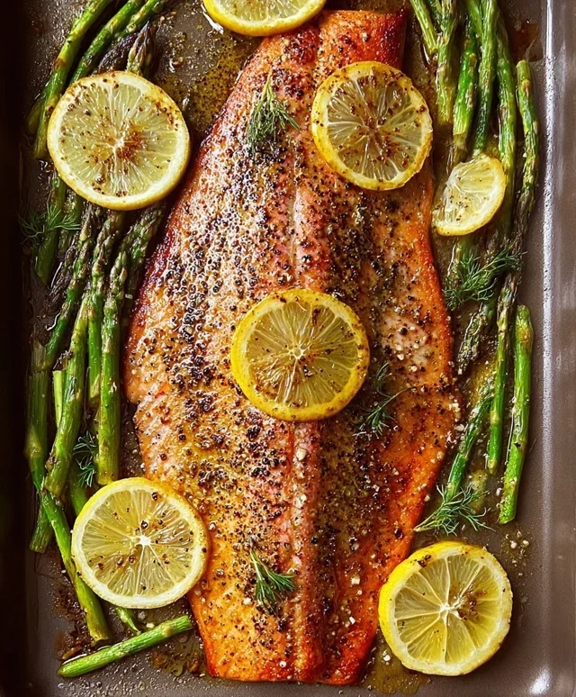Baked Rainbow Trout with Lemon, Pepper, and Garlic