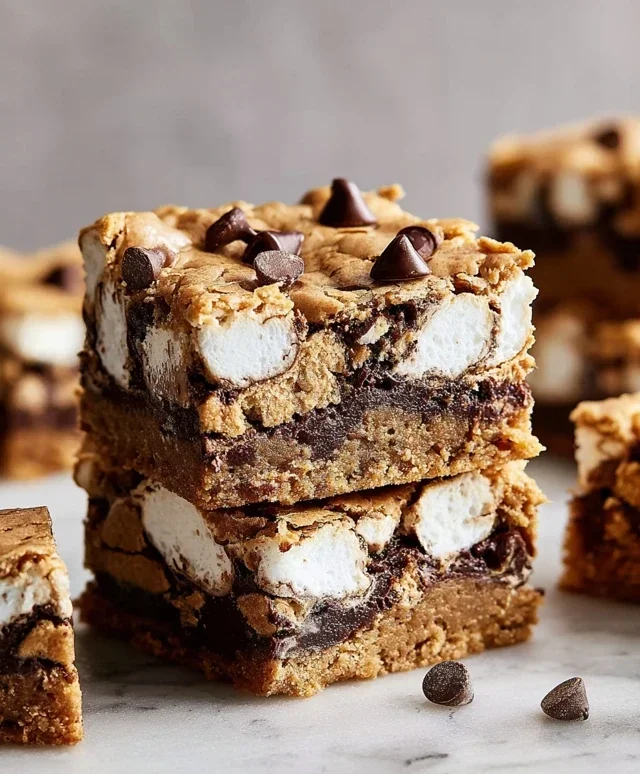 Peanut Butter S'mores Blondies