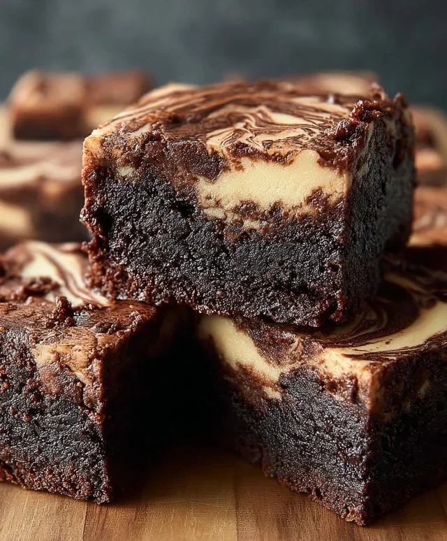 Dark Chocolate Cheesecake Brownies