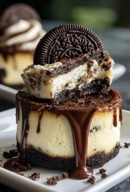 Oreo Overload Stuffed Mini Cheesecake