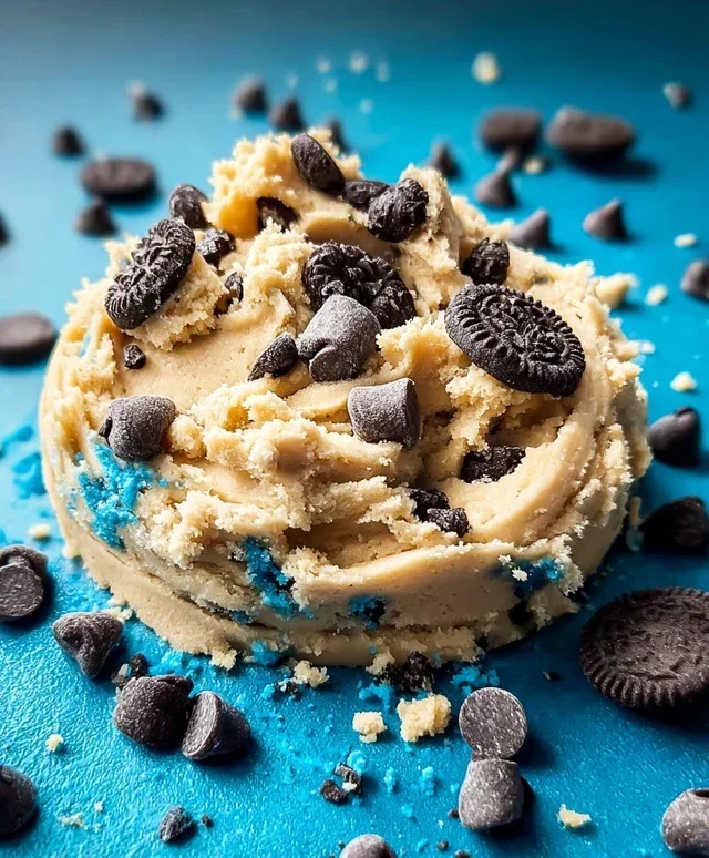 Cookie Monster Edible Cookie Dough