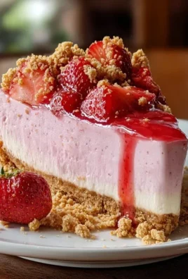 Strawberry Crunch Pink Cheesecake
