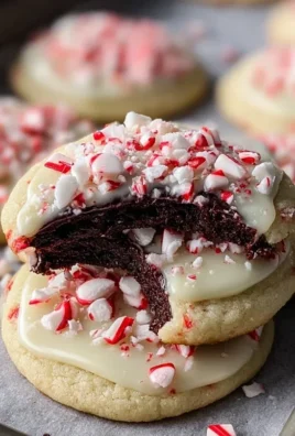 White Chocolate Peppermint Bark Cookies