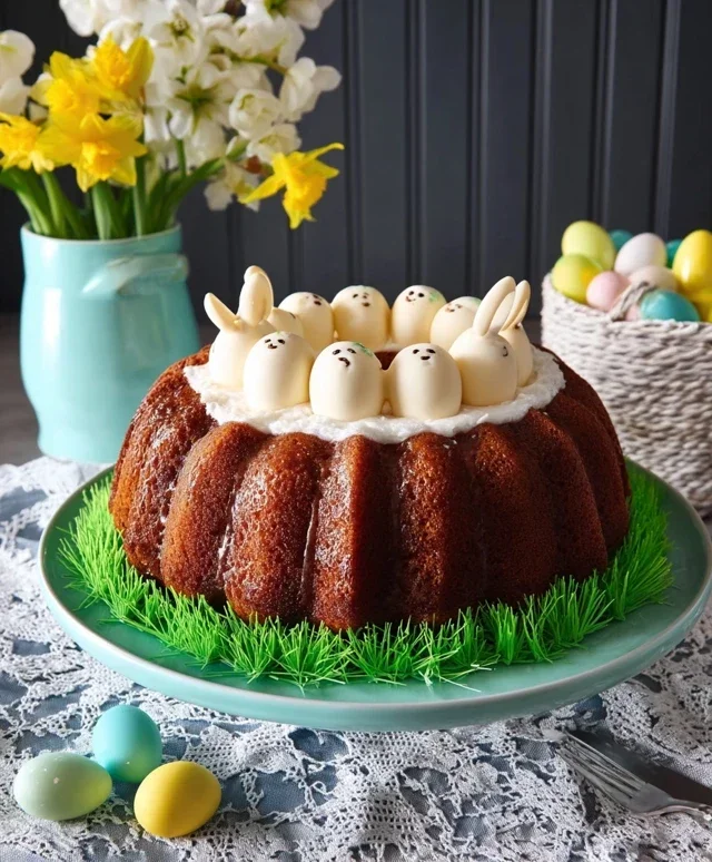 Easter Basket Bundt Cake Recipe (Easy Spring Dessert!)
