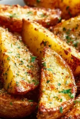 Baked Garlic Parmesan Potato Wedges