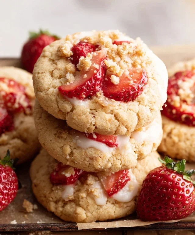Strawberry Shortcake Cookies