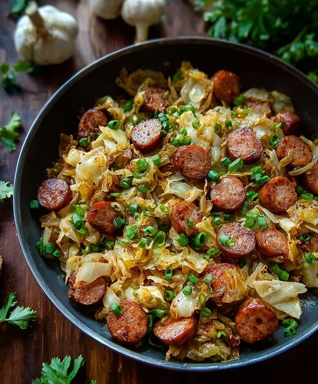Easy Sausage and Cabbage Stir Fry