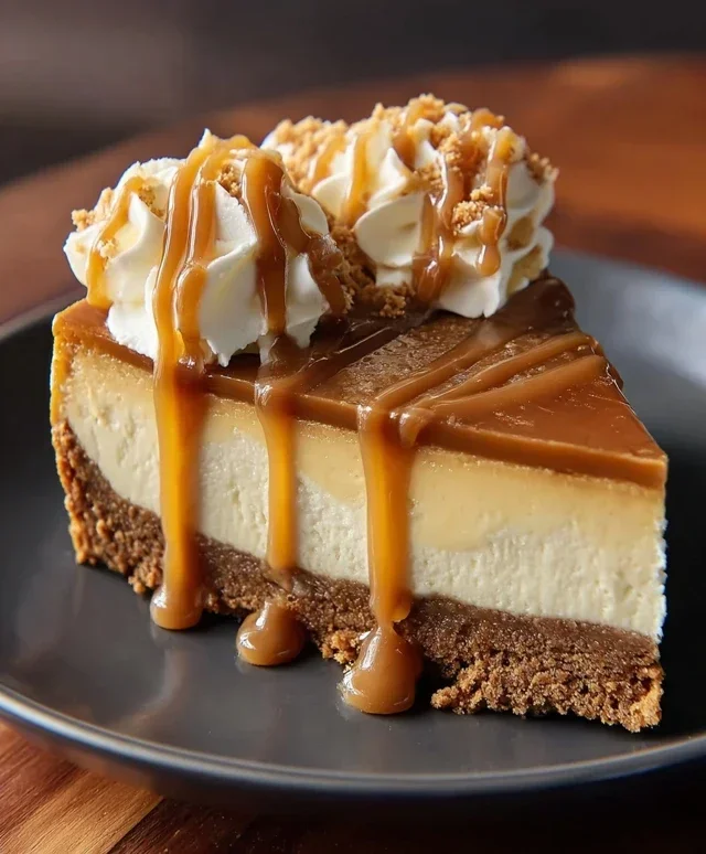 Cookie Butter Caramel Cheesecake