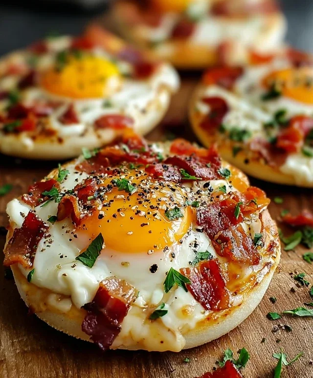 English Muffin Breakfast Pizza