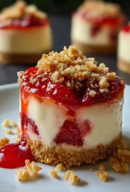 Mini Strawberry Crunch Stuffed Cheesecake