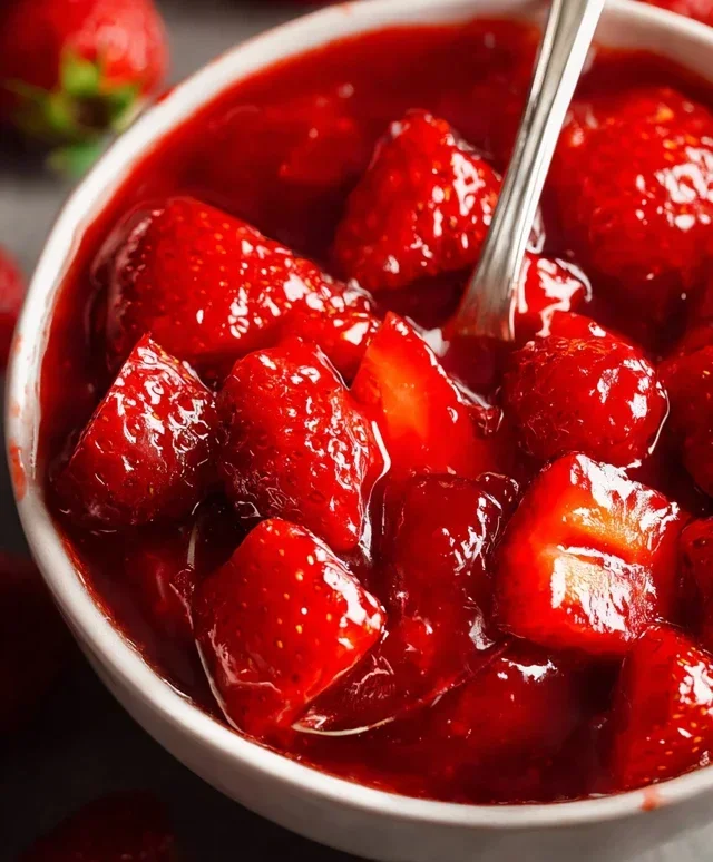 Fresh Strawberry Sauce (Strawberry Topping)