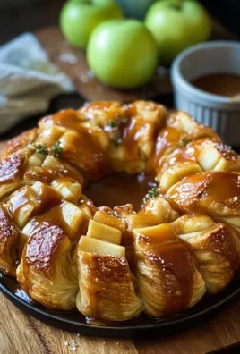 Caramel Apple Cream Cheese Crescent Ring