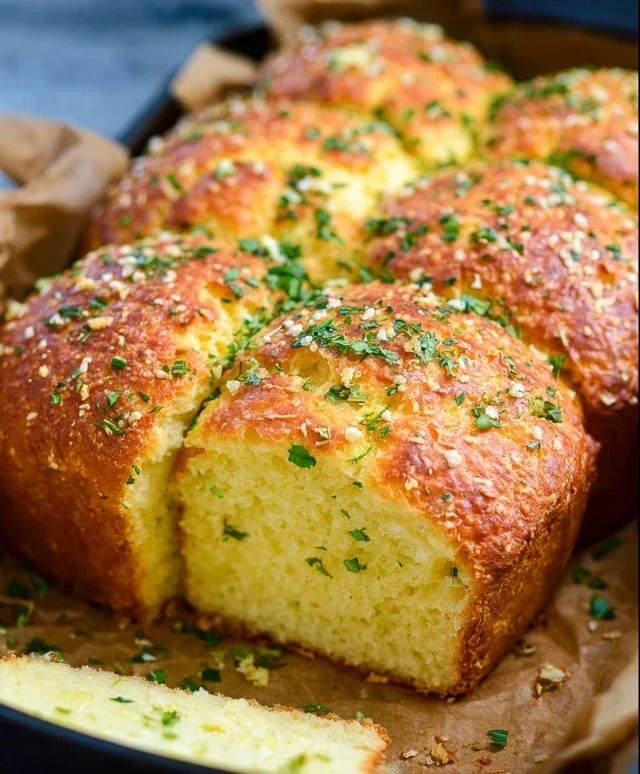Garlic Butter Keto Bread