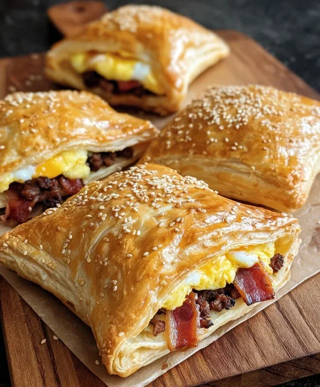Breakfast Pockets Beef Beef Bacon Egg