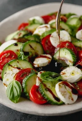 Fresh Cucumber Caprese Salad