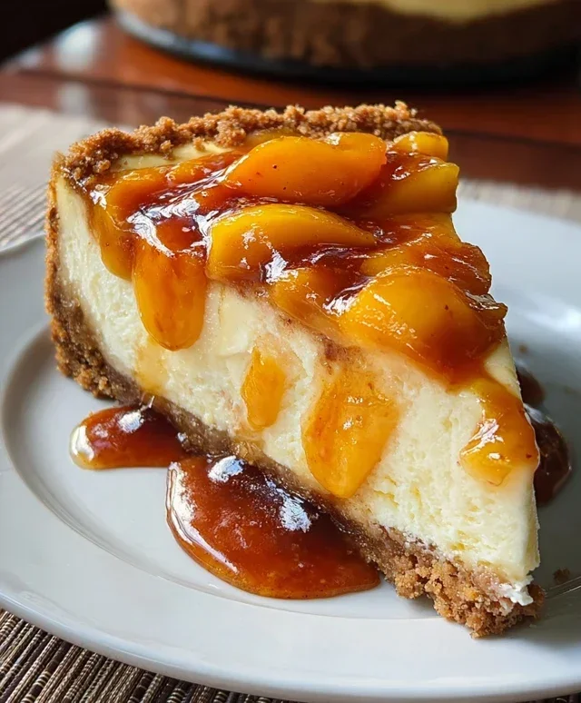 Peach Cobbler Cheesecake