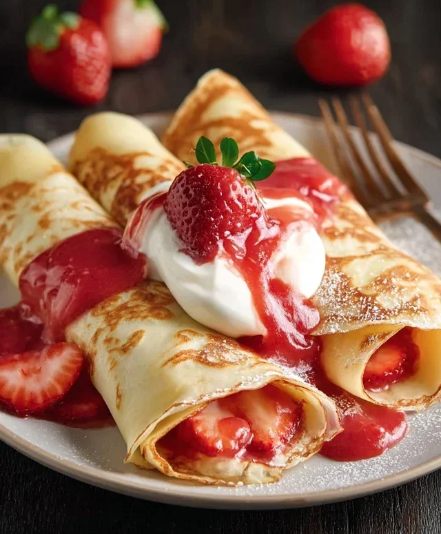 Strawberry Crepes