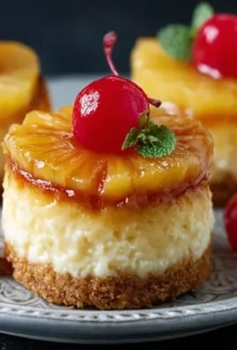 Mini Pineapple Upside-Down Cheesecakes