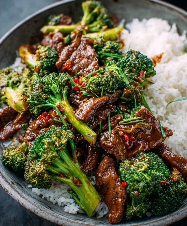 Chinese Beef and Broccoli (牛肉炒西兰花)