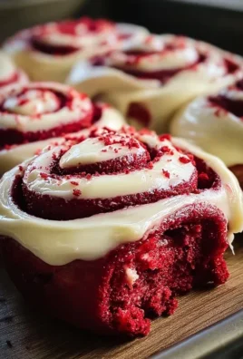 Red Velvet Cinnamon Rolls with Cream Cheese Icing