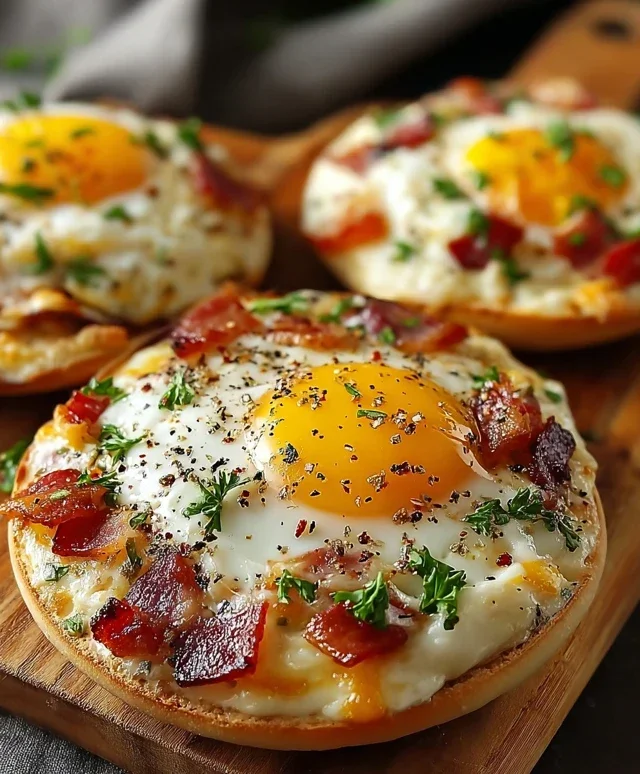 English Muffin Breakfast Pizza