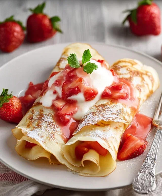 Strawberry Crepes