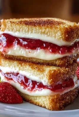 Fried Strawberry Cheesecake Sandwiches
