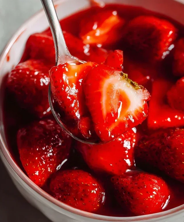 Fresh Strawberry Sauce (Strawberry Topping)