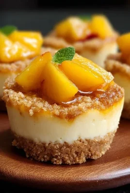 Peach Cobbler Mini Cheesecakes