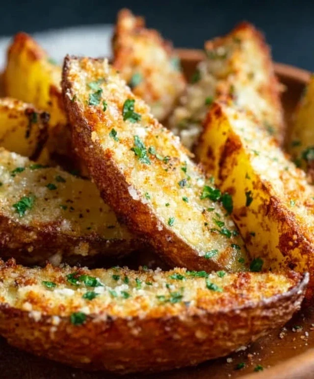 Baked Garlic Parmesan Potato Wedges
