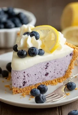 No Bake Lemon Blueberry Pie