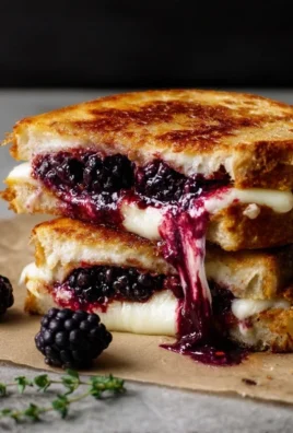 Blackberry Balsamic and Brie Grilled Cheese