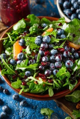 Cranberry Blueberry Salad with Blueberry Balsamic Dressing