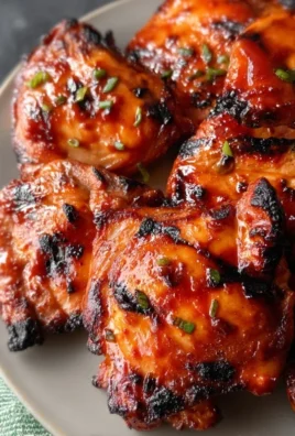Grilled Honey Buffalo Chicken Thighs