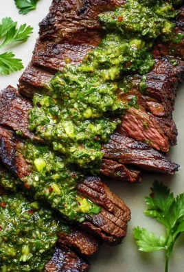 Skirt Steak Marinade Recipe with Chimichurri Recipe