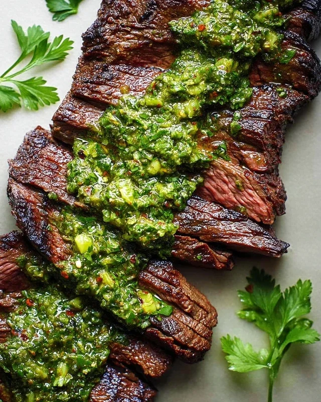 Skirt Steak Marinade Recipe with Chimichurri Recipe