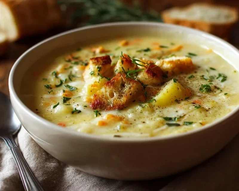 Broccoli Potato Cheese Soup Recipe