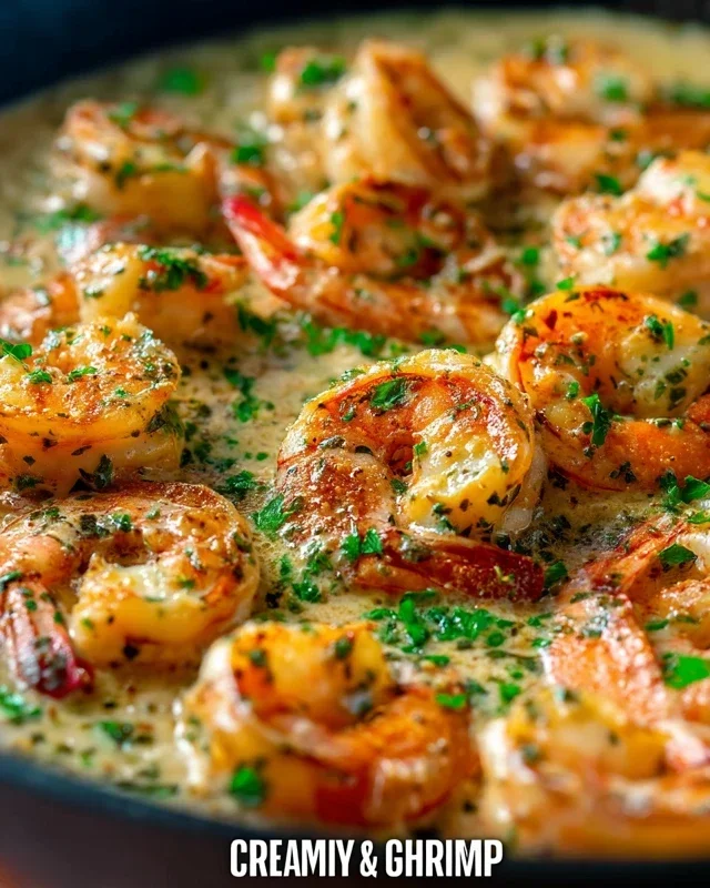 Creamy Garlic Shrimp (15 mins)