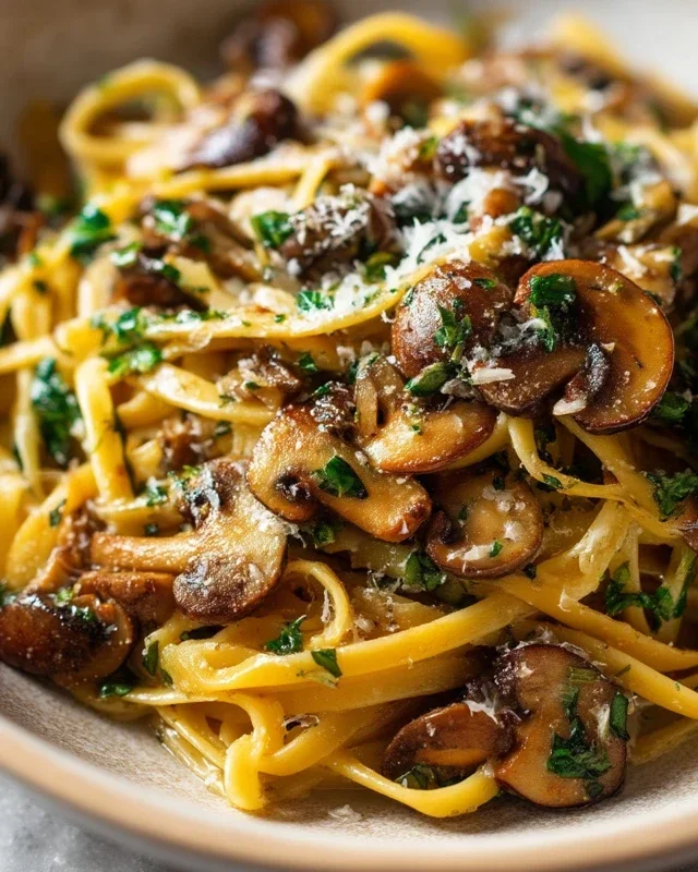 Garlic Mushroom Pasta