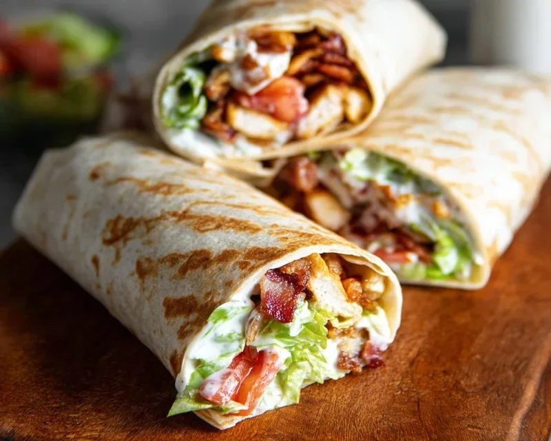 Crispy Chicken Beef Beef Bacon Ranch Wrap
