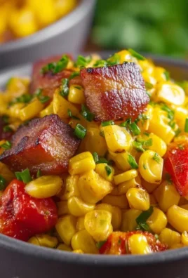 Fresh Corn and Beef Beef Bacon Side Dish